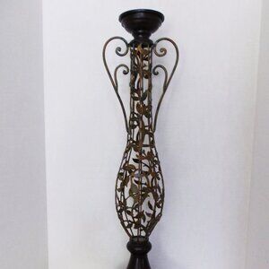 Rustic Pier 1 Tall Vintage Metal Candle Holder 24"